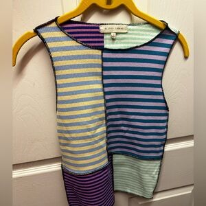 Large Gilded Intent Patched Tank Top